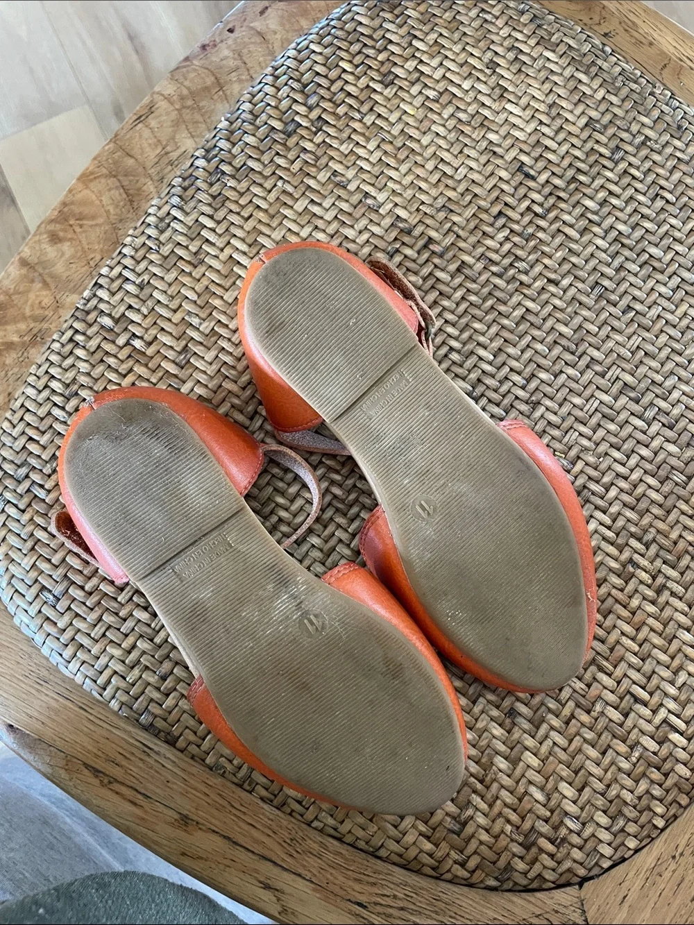 Old Navy Orange Strappy girls Ankle Sandals